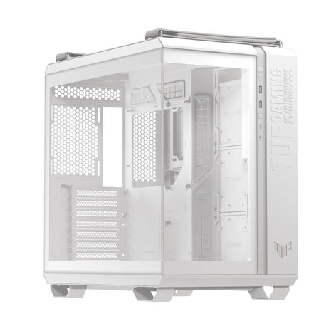 ASUS TUF Gaming GT502 Horizon White ATX Mid-Tower PC Case, Boundless Panoramic Design, Dual-Chamber, Tool-Free Side Panels, Front USB 10 Gbps Type-C, 2 Year Warranty
