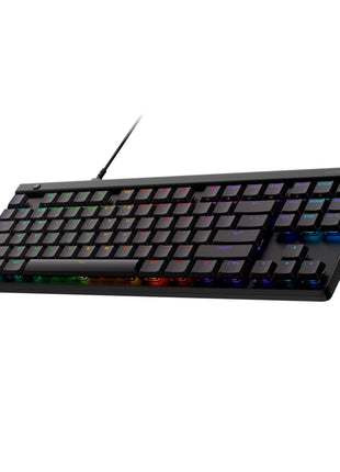 Logitech G515 TKL Wired Low Profile Gaming Keyboard, Fully Customizable RGB, Double-Shot PBT Keycaps, Tactile/Brown Switches - Black