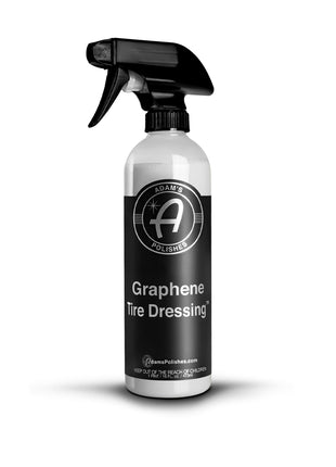Adam's Polishes Graphene Tire Dressing - Deep Black Finish W/Graphene Non Greasy Car Detailing | Use W/Tire Applicator After Tire Cleaner & Wheel Cleaner | Ceramic Coating Like Tire Protection (16oz)