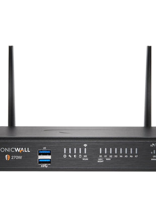 SonicWall TZ270W Wireless Gen7 Firewall | SMB Wi-Fi Security Appliance with 2 Gbps Firewall Speed, Integrated Wireless Radios, Threat Protection, and Cloud Management (02-SSC-2823)