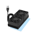 PANO-MOUNTS 40mmx2 Mini USB Radiator Fan Silent and Efficient 4010 Fan with Included 10mm Aluminum Heat Sink and Thermal Pad for Graphics Cards Router HDD 3D Printer