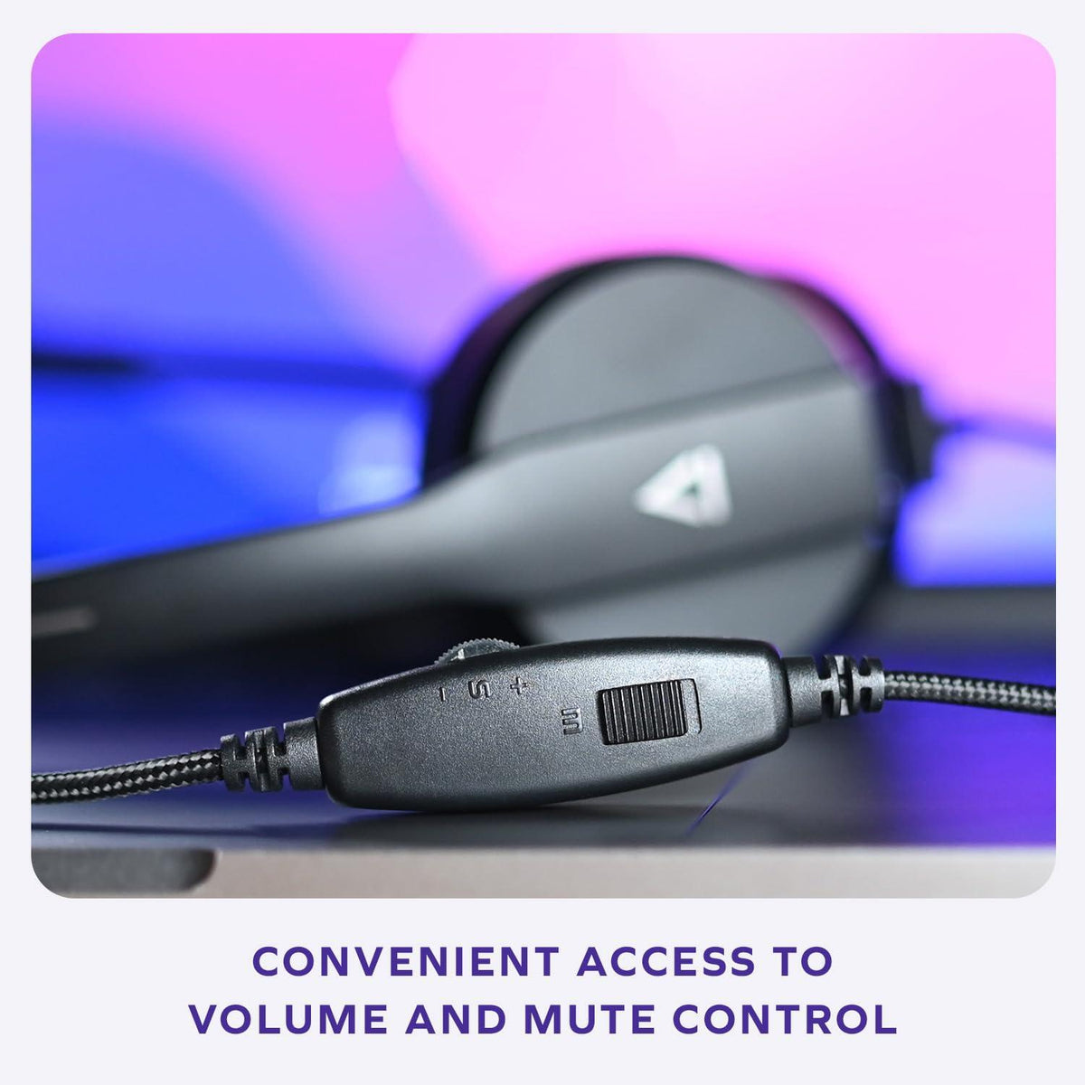 Creative HS-230 USB & 3.5 mm On-Ear Headset with Noise-Cancelling Mic, Inline Mic Mute/Volume Control, Plug-and-Play for Video Calls