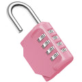 Puroma Combination Lock 4 Digit Waterproof Locker Locks Secure Outdoor Padlock for Gym Lockers, Toolboxes, Gates, Fences, Storage, Sports Locker, Cabinets (Rose Pink)