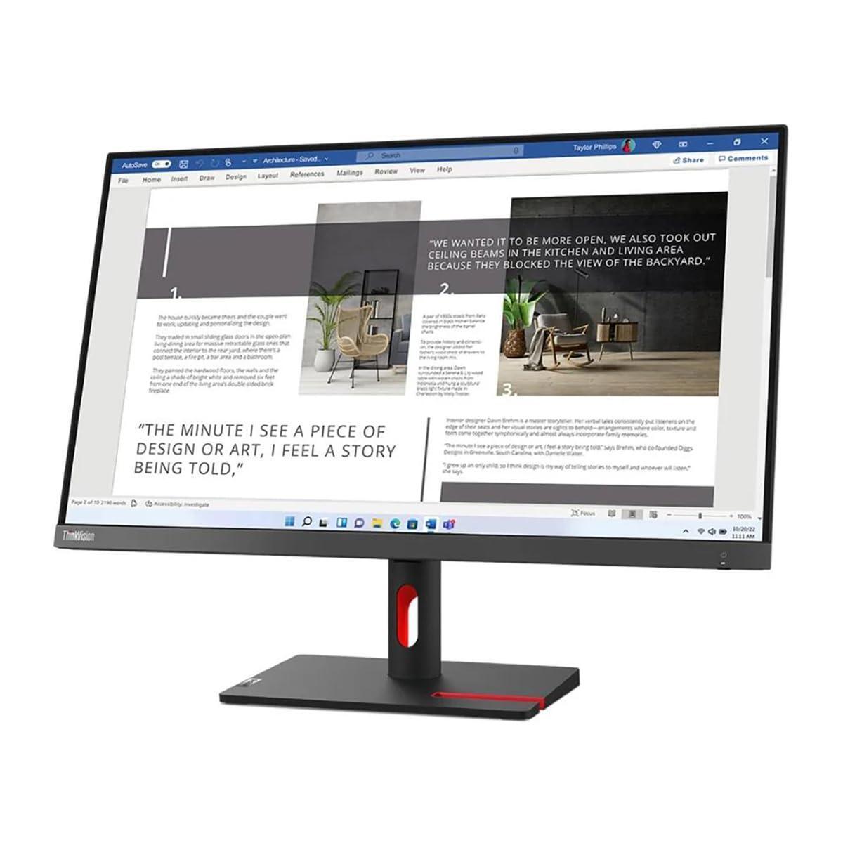 Lenovo ThinkVision S27i-30 27 Full HD LED Monitor - 16:9 - Storm Gray