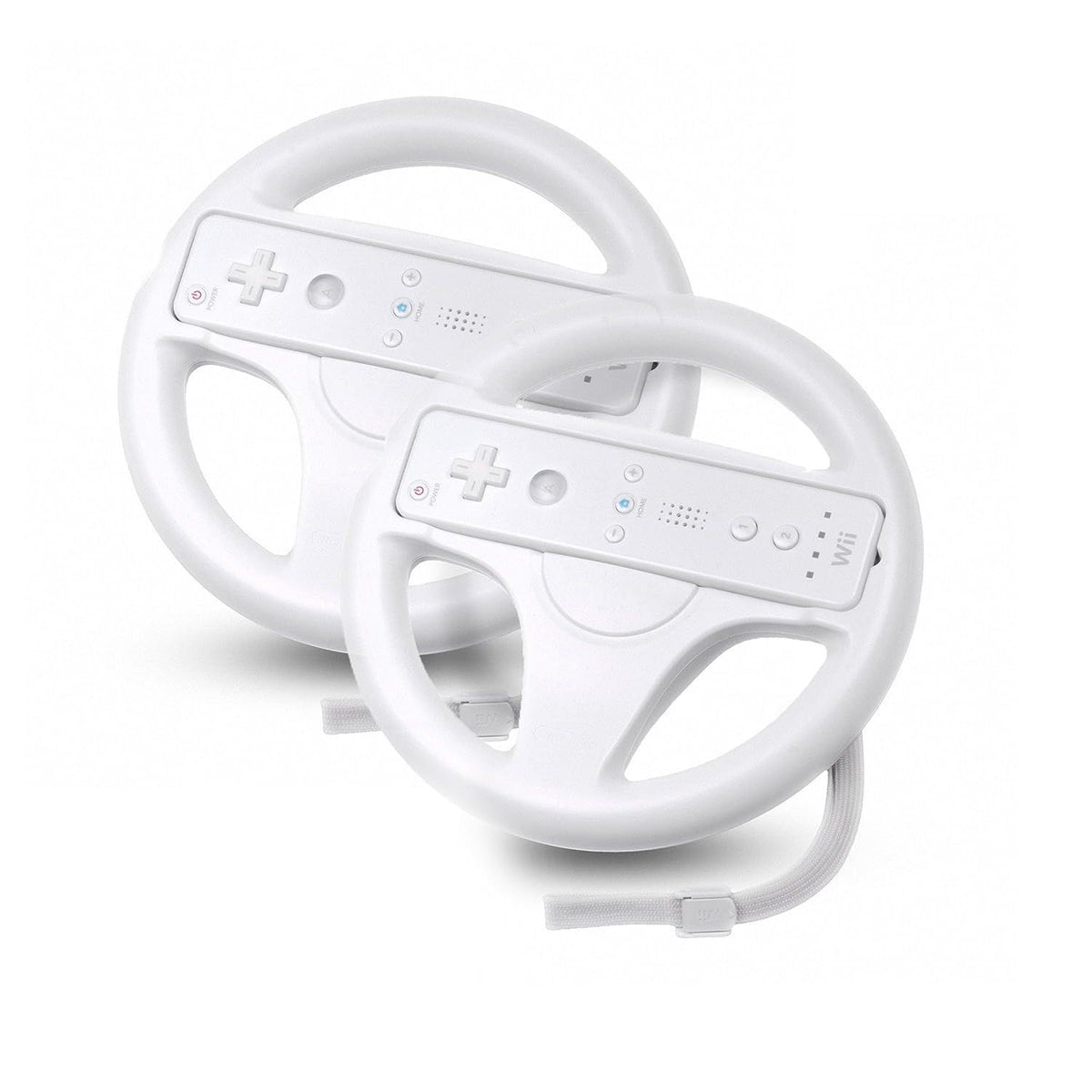 Beastron Mario Kart Racing Wheel, 2 Sets White Color Bundle