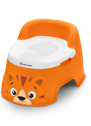 Baby Einstein Tinkle and Reveal Tiger Potty Training Toilet, Non-Skid Toddler Potty, Removable Bowl, Ages 18+ Months