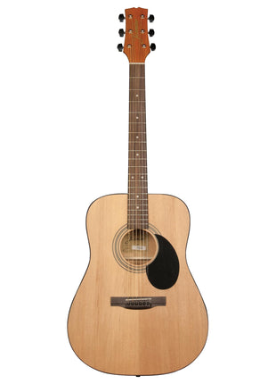 Jasmine S35 Dreadnought Acoustic Guitar Strings 6, Rosewood Fingerboard, Advanced X Bracing? Full-Size Guitar for Beginners & Others? Natural Finish, Right