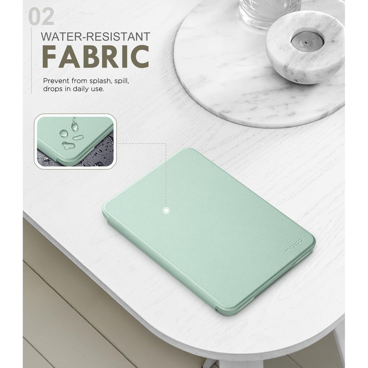 MoKo Case Fits 6" All-New Kindle (11th Generation-2024/2022 Release), Lightweight Shell Cover with Auto Wake/Sleep for Kindle 2024/2022 11th Gen e-Reader, Agave Green