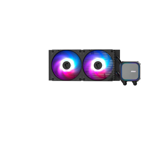MSI MAG Coreliquid A13 240 - AIO ARGB CPU Liquid Cooler - 240mm Radiator - LGA 1700/1851 / AM5/AM4 Compatible - Dual 120mm ARGB PWM Fans, Black