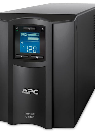 APC 1000VA Smart UPS with SmartConnect, SMC1000C Sinewave UPS Battery Backup, AVR, 120V, Line Interactive Uninterruptible Power Supply