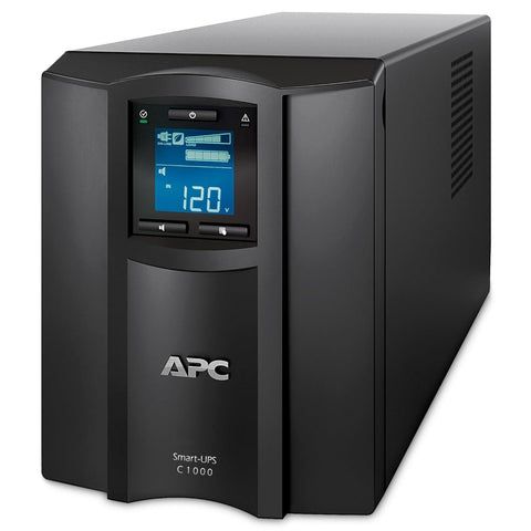 APC 1000VA Smart UPS with SmartConnect, SMC1000C Sinewave UPS Battery Backup, AVR, 120V, Line Interactive Uninterruptible Power Supply