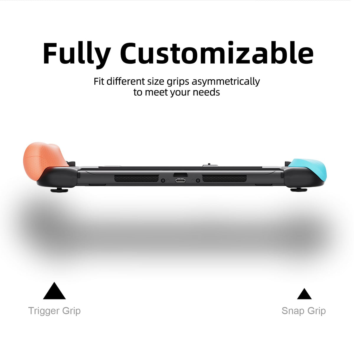 Savage Raven by Skull & Co. NeoGrip: an Ergonomic Grip Hard Shell with Replaceable Grips [to fit All Hands Sizes] for Nintendo Switch 2 - Black