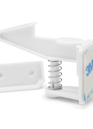 [12-Pack] Invisible Baby Proofing Cabinet Locks - No Drill Child Safety Drawer Latches - Adhesive Childproof Latch for Cabinets, Kitchen & Furniture - Secure Toddler & Infant Safety No Tools Required