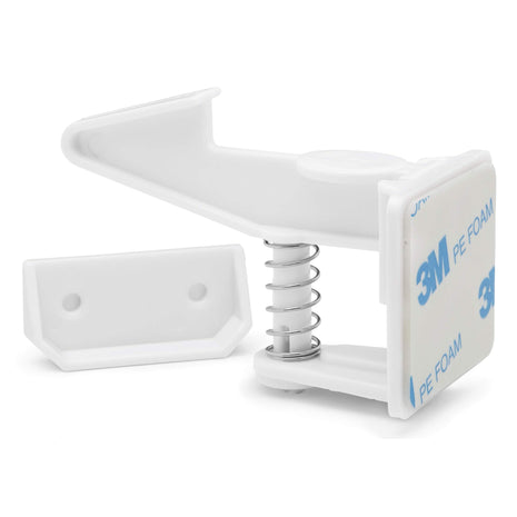 12 Pack Cabinet Locks Child Safety | Baby Safety Cabinet Locks NO Drilling 3M Adhesive Baby Proof Drawer Lock Child proofing cabinets latches for Kids Latch for Drawers & Door Child Safety Locks