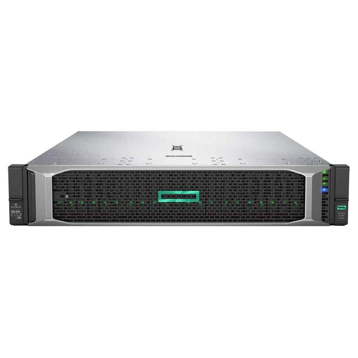 HPE ProLiant DL380 Gen10 2U Rack Server Bundle with Dual Xeon 6130 2.10 GHz, 512GB DDR4 Memory, 30.72TB Enterprise SSD Storage, RAID, Dual Power, iLO, Rail Kit