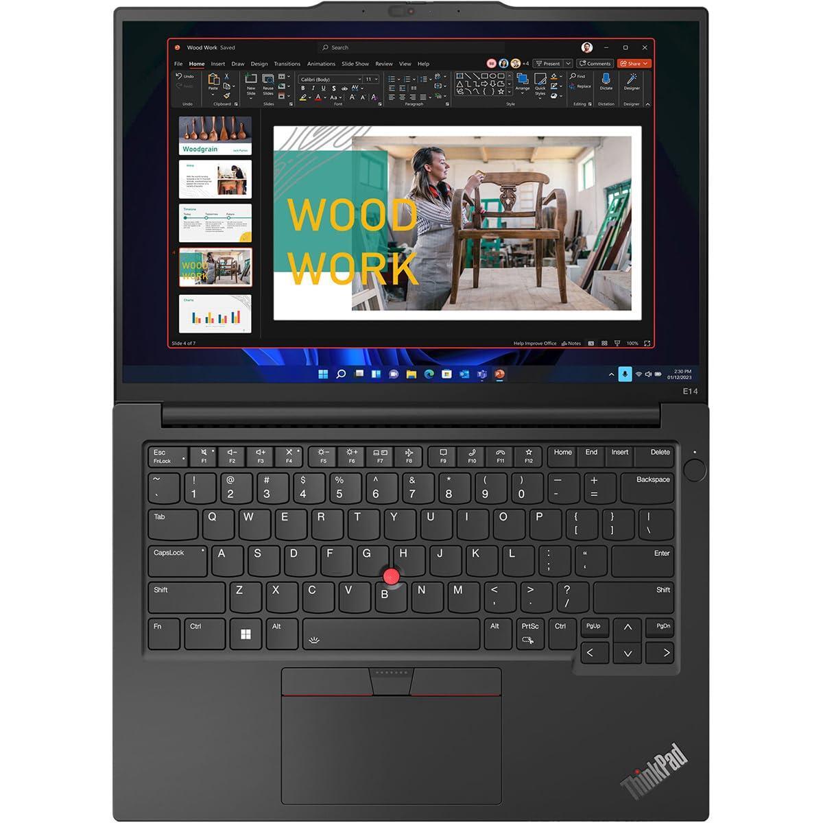Lenovo ThinkPad E14 Gen 5 21JK0084US 14" Notebook - WUXGA - 1920 x 1200 - Intel Core i5 13th Gen i5-1335U Deca-core (10 Core) 1.30 GHz - 16 GB Total RAM - 8 GB On-Board Memory - 256 GB SSD - Graphite
