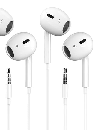 Docutca 2 Pack Wired Earbuds/Wired Headphones with 3.5mm Jack Earphones[MFi Certified] with Microphone Volume Control Compatible for iPhone,iPad,iPod,Computer,MP3/4,Android Most 3.5mm Audio Devices