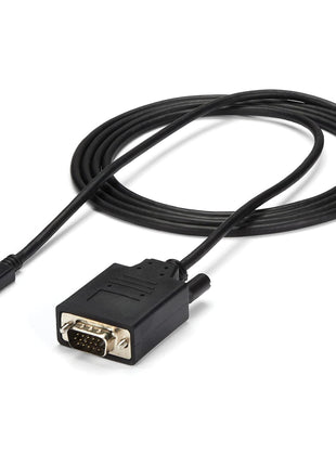 StarTech.com 6ft/2m USB C to VGA Cable - 1920x1200/1080p USB Type C to VGA Video Active Adapter Cable - Thunderbolt 3 Compatible - Laptop to VGA Monitor/Projector - DP Alt Mode HBR2 (CDP2VGAMM2MB)