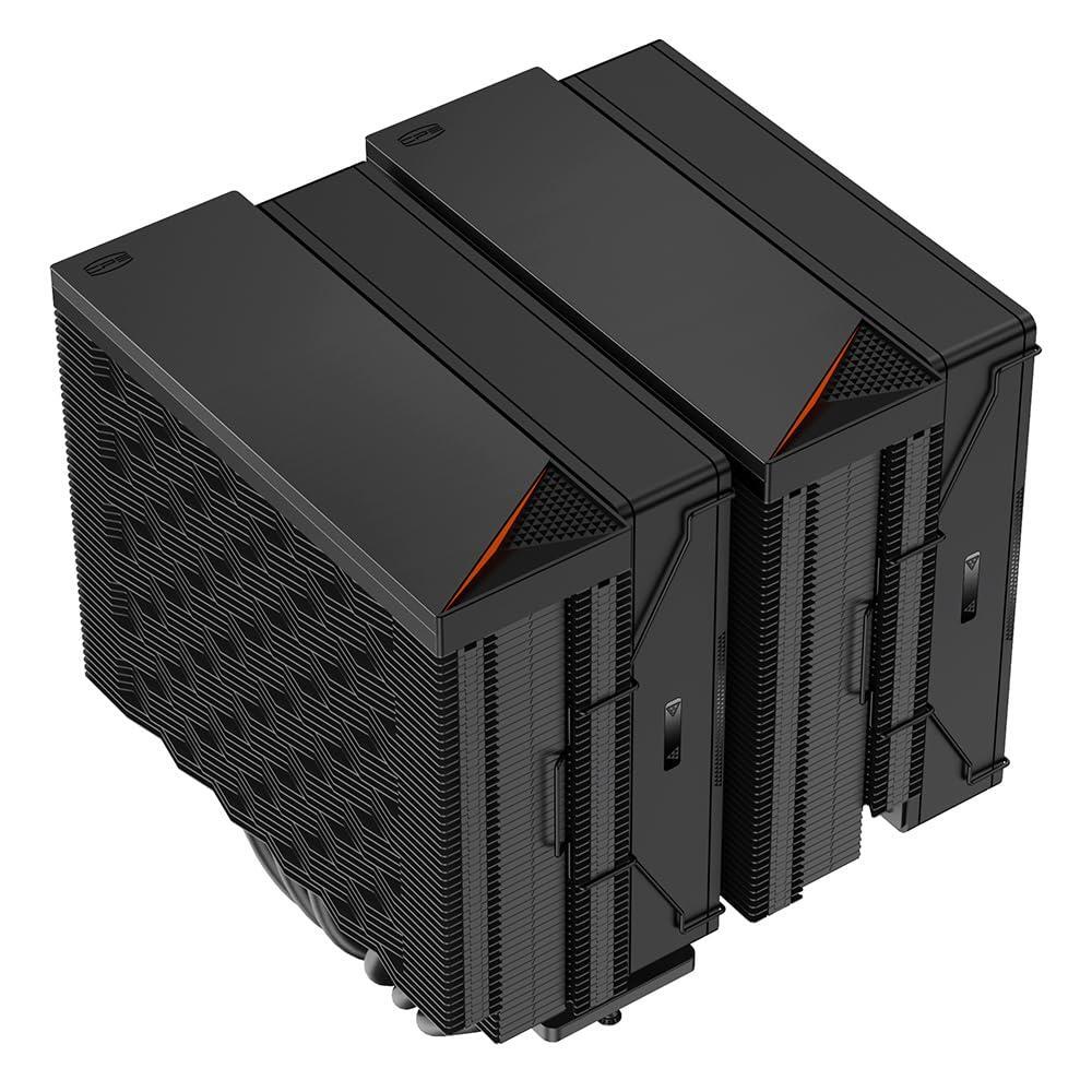 PCCOOLER CPS - RZ620 Black - 265W TDP - Dual Tower 6 * 6 Heat Pipe CPU Air Cooler with Adjustable PWM Three Mode Fans - Air Cooler for Intel LGA 115X/1200/1700 - AMD AM3/AM4 (RZ620-BKNWNX-GL)