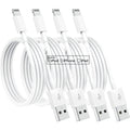 Susnwere 4 Pack [Apple MFi Certified] Apple Charging Cables 6ft, iPhone Chargers, Lightning Fast iPhone Charging Cord for iPhone 12/11/11Pro/11Max/ X/XS/XR/XS Max/8/7, ipad(White)