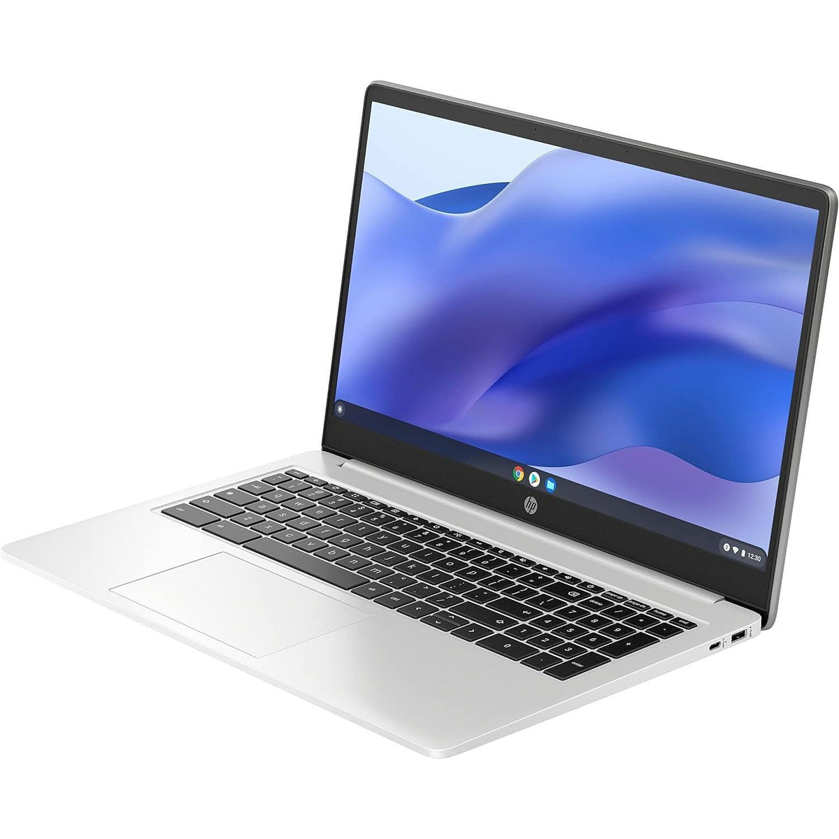 HP 15.6 HD Premium Chromebook, Intel Celeron N Processor 3.7GHz Turbo Speed, 8GB Ram, 64GB SSD, Ultra-Fast WiFi Up to 1700 Mbps, Chrome OS, Arctic Sliver