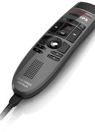 Philips LFH3500 SpeechMike Premium USB Dictation Microphone Precision Microphone Push Button Control