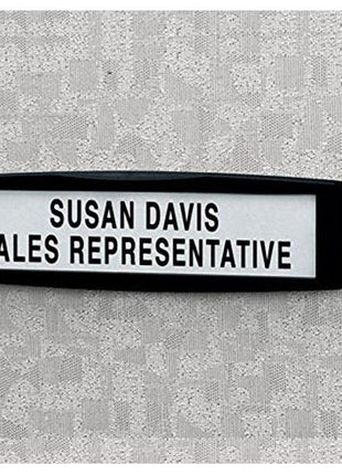 Fellowes Inc. Partition Additions Name Plate Displays Name Title Or Department Name On Parti