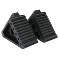 MAXXHAUL 70472 Solid Rubber Heavy Duty Black Wheel Chock 2-Pack, 8