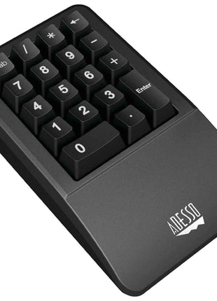 Adesso AKB-618UB Waterproof Numeric Keypad for PC Numberpad with Wrist Rest Support