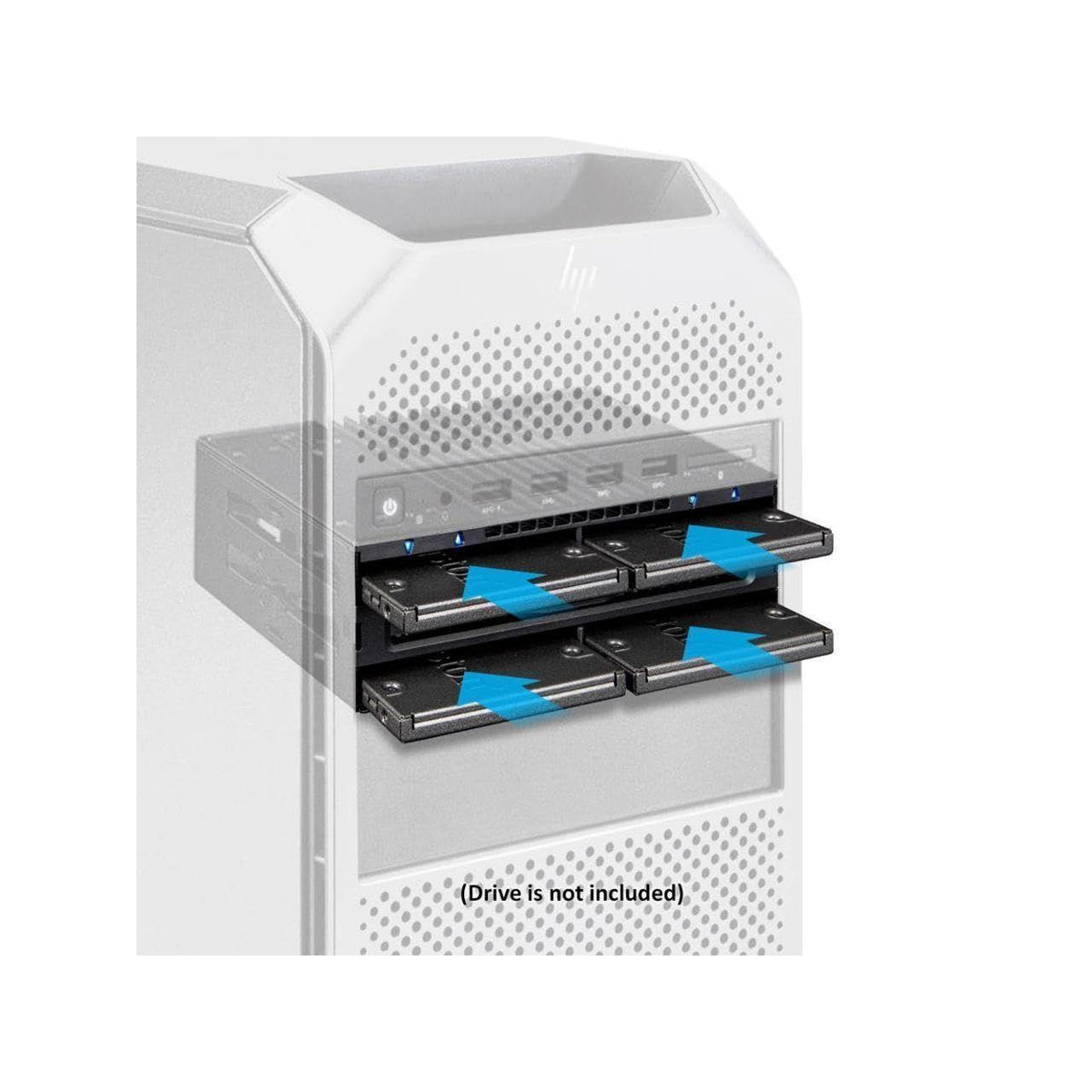 ICY DOCK 4 Bay 2.5 SAS/SATA SSD/HDD Tool Free Mobile Rack for 5.25" Bay | flexiDOCK MB024SP-B