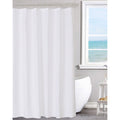 N&Y HOME Fabric Shower Curtain Liner Solid White with Magnets, Hotel Quality, Machine Washable, 70 x 72 inches for Bathroom