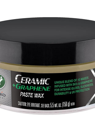 Turtle Wax 53737 Hybrid Solutions Ceramic Graphene Paste Wax, Patent-Pending Advanced Paint Protection, Extreme Gloss High Shine Finish, For Cars Trucks and More, 5.5 oz. (Pack of 1)