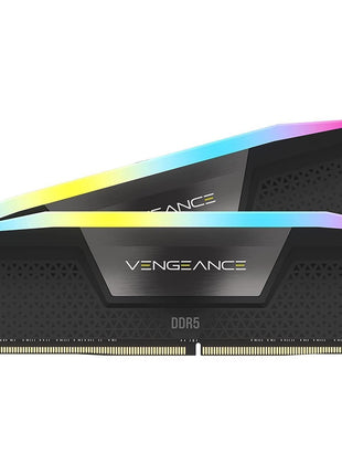 CORSAIR Vengeance RGB DDR5 RAM 32GB (2x16GB) Up to 6000MHz CL36-44-44-96 1.35V Intel XMP 3.0 Computer Memory – Black (CMH32GX5M2E6000C36)