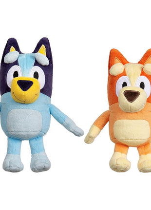 Bingo & Bluey Plush Toys 2-Pack, Soft Deluxe Fabric, Embroidered | Cuddly stuffed animals for show time, story time, or naps; Bluey toys for preschoolers and fans ages 3+