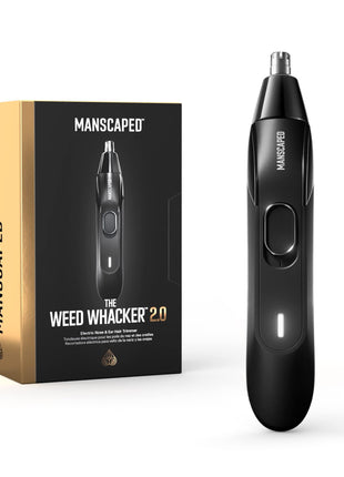 MANSCAPED® The Weed Whacker® 2.0 Electric Nose & Ear Hair Trimmer – 7,000 RPM Precision Tool with Rechargeable Battery, Wet/Dry, Easy to Clean, Improved Stainless Steel Replaceable Blade