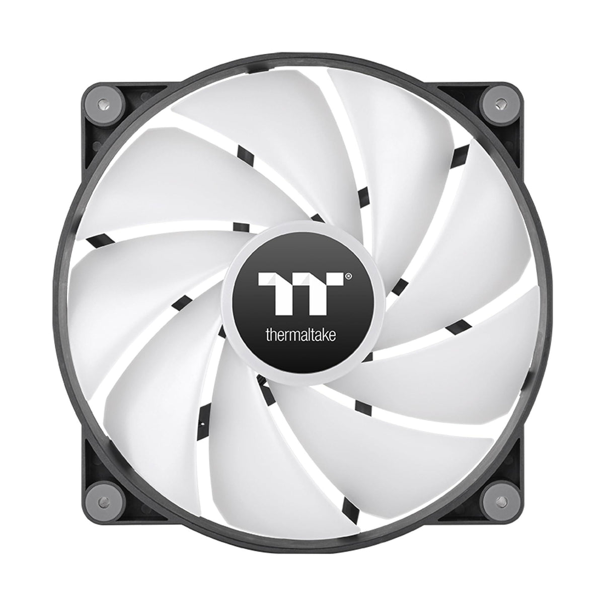 Thermaltake CT200 ARGB PWM Fan Single Pack, PWM Controlled 500~900 rpm, 5V Motherboard Sync, 16.8 Million Color 9 Addressable LEDs, Airflow 131.6 CFM, Hydraulic Bearing, 200mm, Black, CL-F179-PL20SW-A