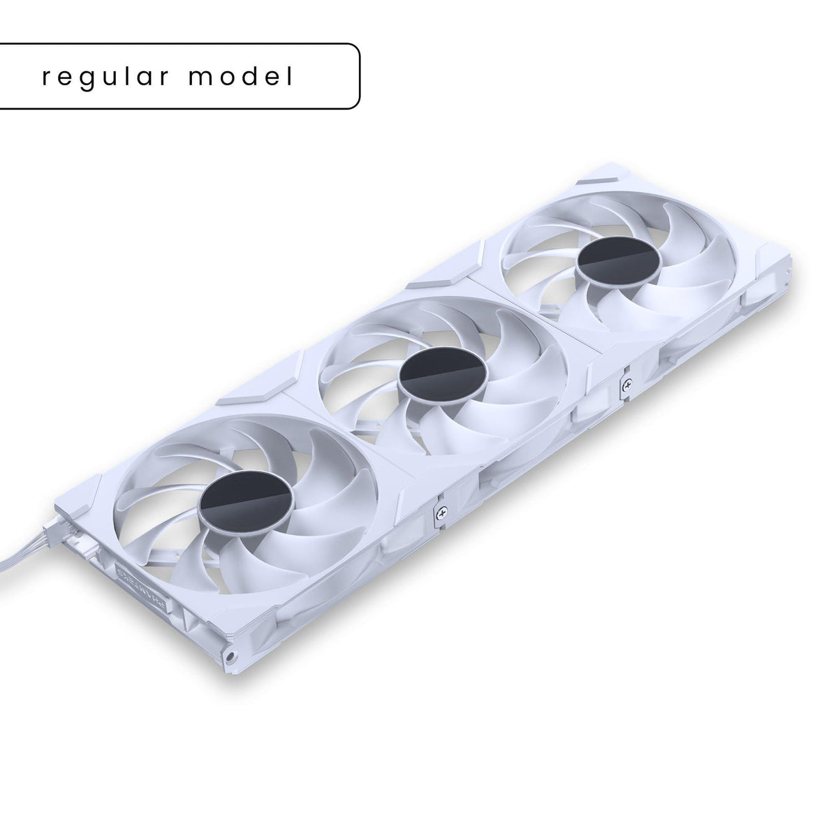 Phanteks M25-140 Gen2 Triple Pack, 3X 140mm ARGB High Performance Cooling Fans, Daisy-Chain Unified Fan Frame, Infinity Mirror hub, Single Cable Connection, White
