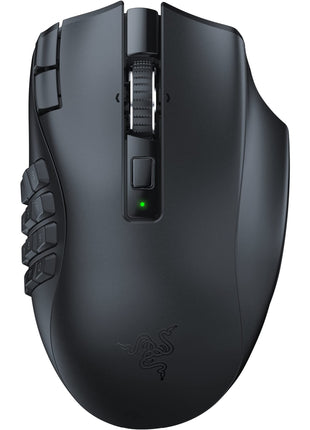 Razer Naga V2 HyperSpeed Wireless MMO Gaming Mouse: 19 Programmable Buttons - HyperScroll Technology - Focus Pro 30K Optical Sensor - Mechanical Mouse Switches Gen-2 - Up to 400 Hr Battery Life