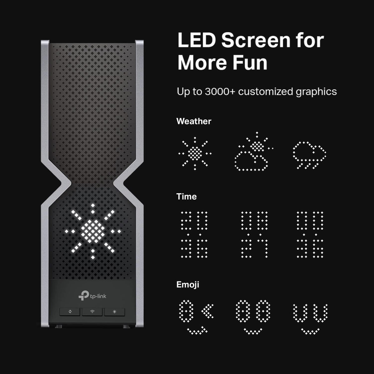 TP-Link Tri-Band BE19000 WiFi 7 Router (Archer BE800) | 12-Stream 19 Gbps | 2×10G + 4×2.5G Ports | LED Screen, 8 High-Performance Antennas | VPN, Easy Mesh, HomeShield, Private IoT, Free Expert Help