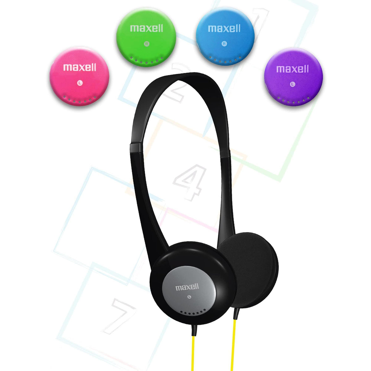 Maxell 195004 Action Kids Headphone with Microphone Black