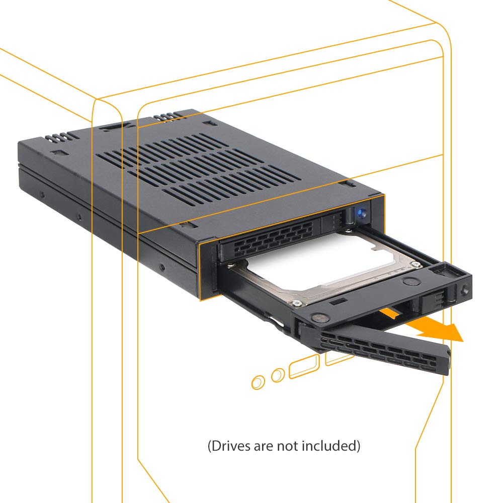 ICY DOCK 2 Bay 2.5 SAS/SATA HDD/SSD Mobile Rack for External 3.5” Bay | ExpressCage MB742SP-B