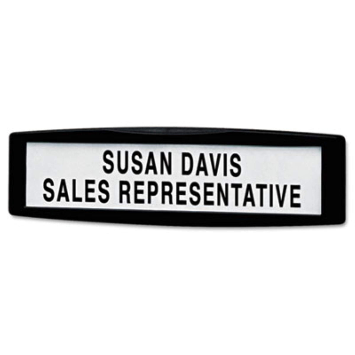 Plastic Partition Additions Nameplate, 9 x 2 1/2, Graphite