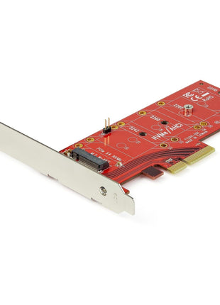 StarTech.com M2 PCIe SSD Adapter - x4 PCIe 3.0 NVMe / AHCI / NGFF / M-Key - Low Profile and Full Profile - SSD PCIe M.2 Adapter , TAA (PEX4M2E1)