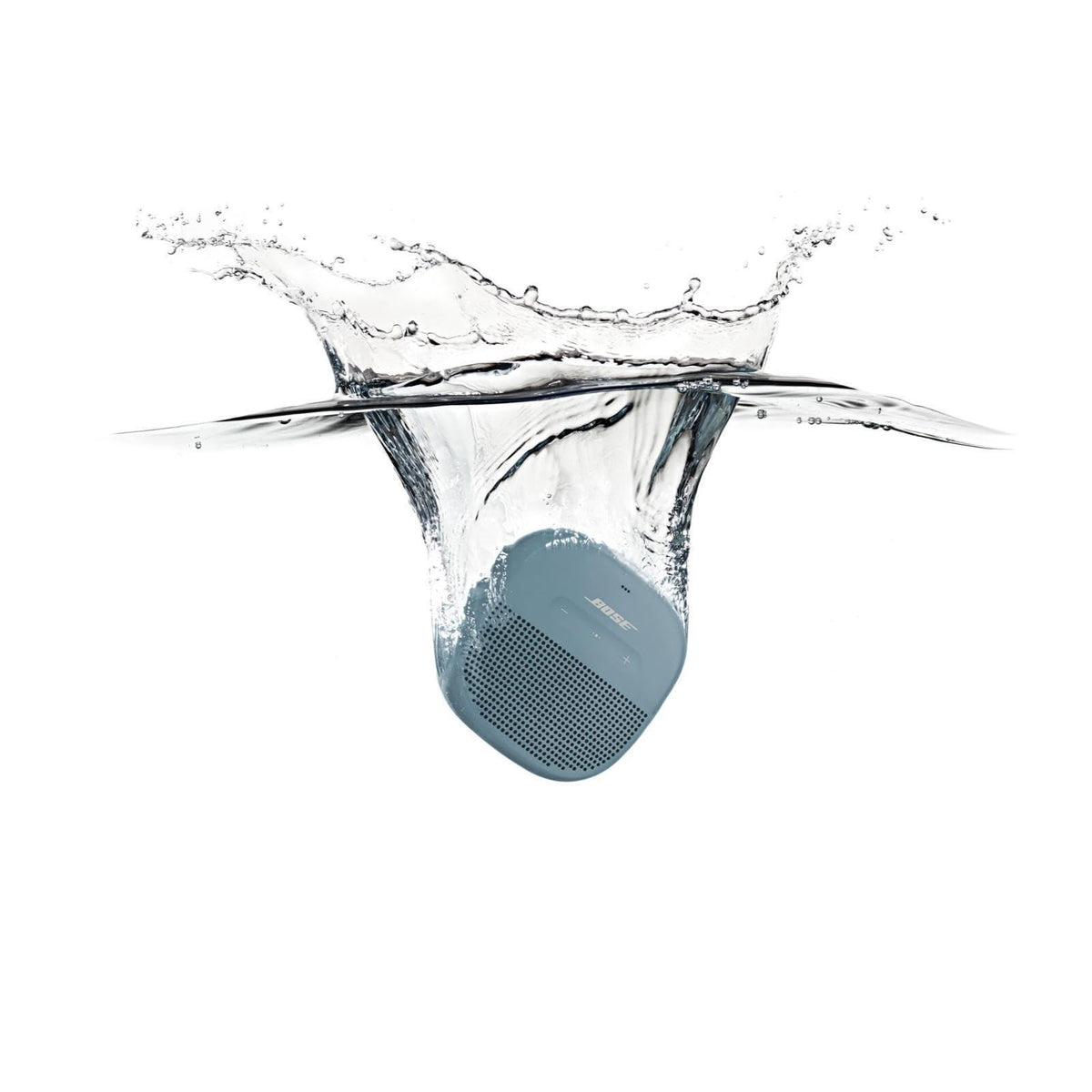 Bose SoundLink Micro Bluetooth Speaker: Small Portable Waterproof Speaker with Microphone, Stone Blue