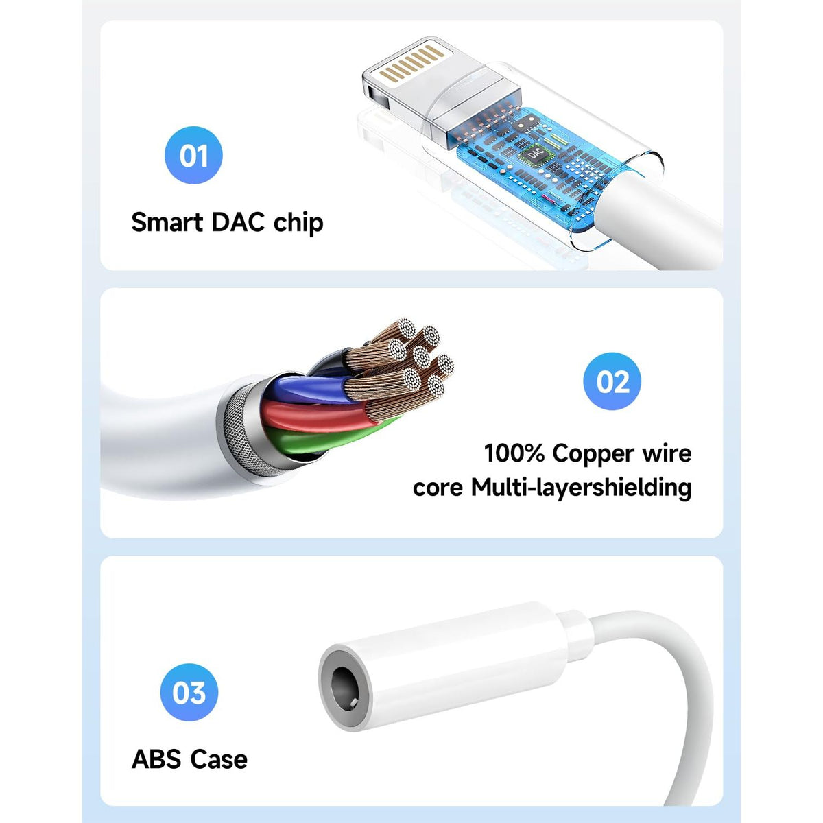 [Apple MFi Certified] 2 Pack Lightning to 3.5 mm Headphone Jack Adapter, iPhone Aux Adapter Converter Dongle Audio Cable Compatible with iPhone 14 13 12 11 X XS 8 7