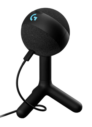 Logitech G Yeti Orb Condenser RGB Gaming Microphone with LIGHTSYNC, USB Mic for Streaming, Cardioid, USB Plug and Play for PC/Mac - Black