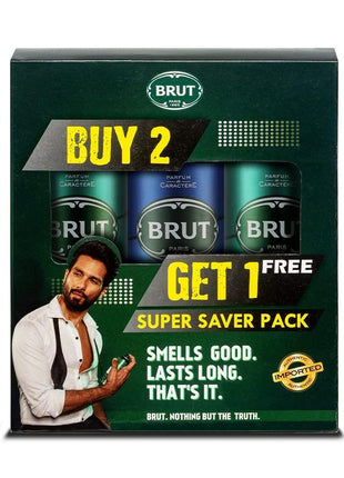 Brut Original and Ocean Deodorant Spray for Men, Long-Lasting Masculine Fragrance,, 200 ml (Buy 2 Get 1)