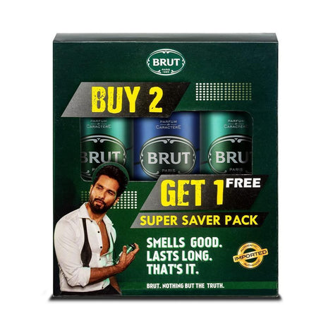 Brut Original and Ocean Deodorant Spray for Men, Long-Lasting Masculine Fragrance,, 200 ml (Buy 2 Get 1)
