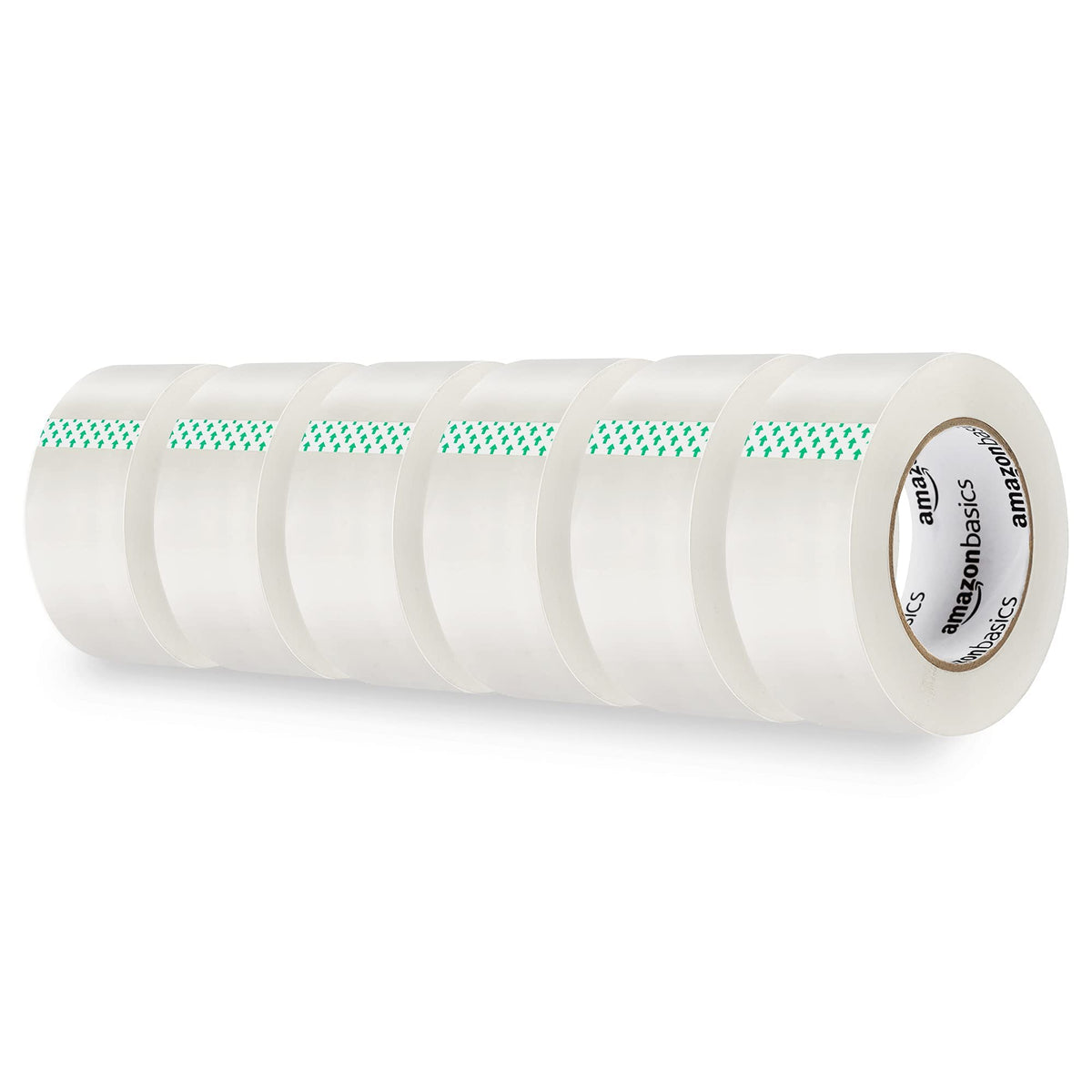 Amazon Basics Packing Tape for Moving boxes, Shipping Tape Refills, Clear, 1.88-Inch Wide x 109 Yards, 6-Pack, Total 654 Yards