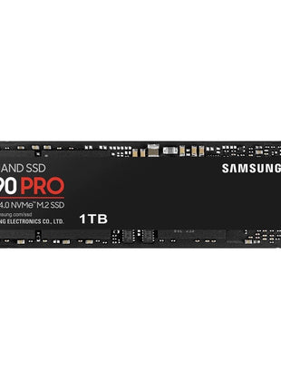 Samsung SSD 990 PRO 1TB, PCIe 4.0 M.2 2280, Up to 7,450 MB/s | PCIe 4.0 NVMe SSD with 7450 MB/s read speed and 1TB capacity for gaming, video editing and data analysis